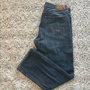 Mens American Eagle Loose Fit Blue Jeans Size 34/34